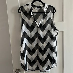 Sheer sleeveless top